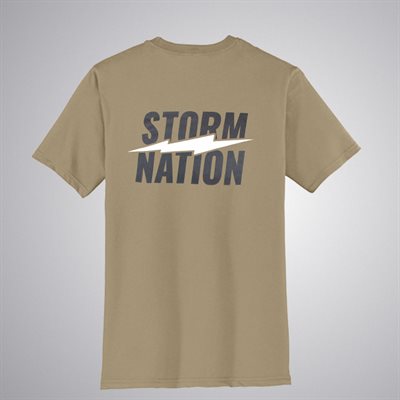 STORM NATION MENS TEE COYOTE BROWN